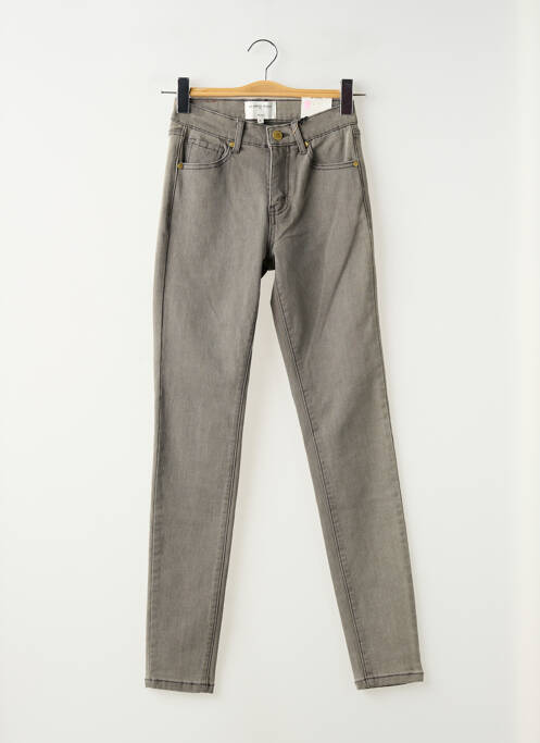 Jeans coupe slim stretch taille normale gris LA PETITE ETOILE femme