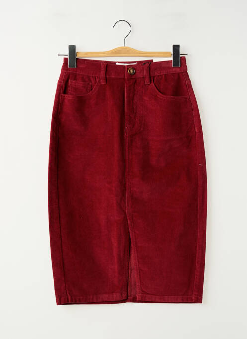 Jupe mi-longue taille normale rouge LA PETITE ETOILE femme