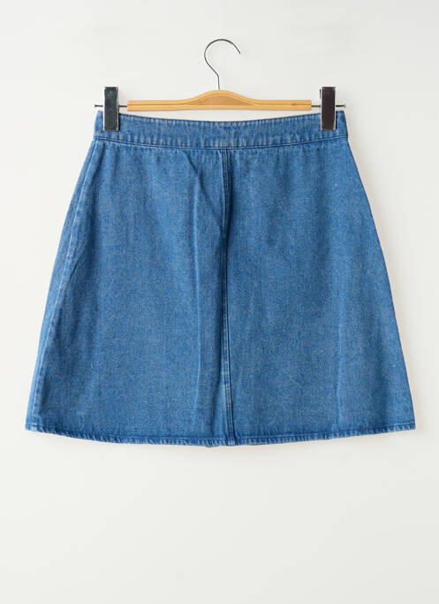 Jupe courte coupe droite bleu LA PETITE ETOILE femme