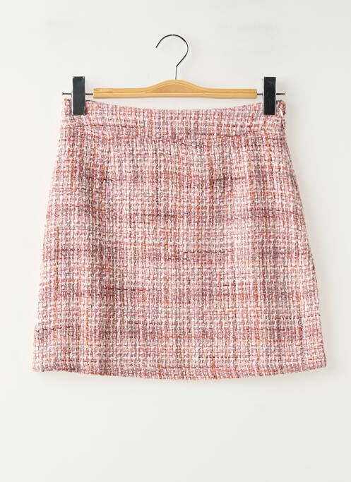 Jupe courte coupe droite rose LA PETITE ETOILE femme
