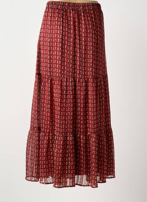 Jupe longue tissage crêpe rouge LA PETITE ETOILE femme