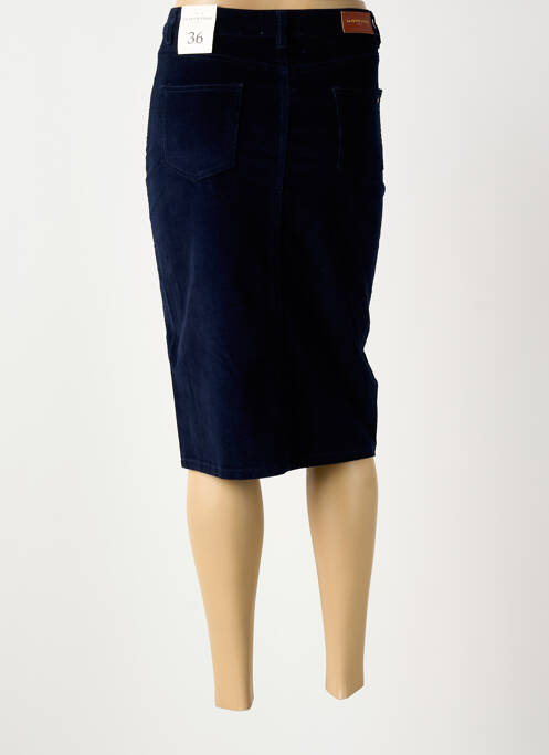 Jupe mi-longue stretch bleu LA PETITE ETOILE femme