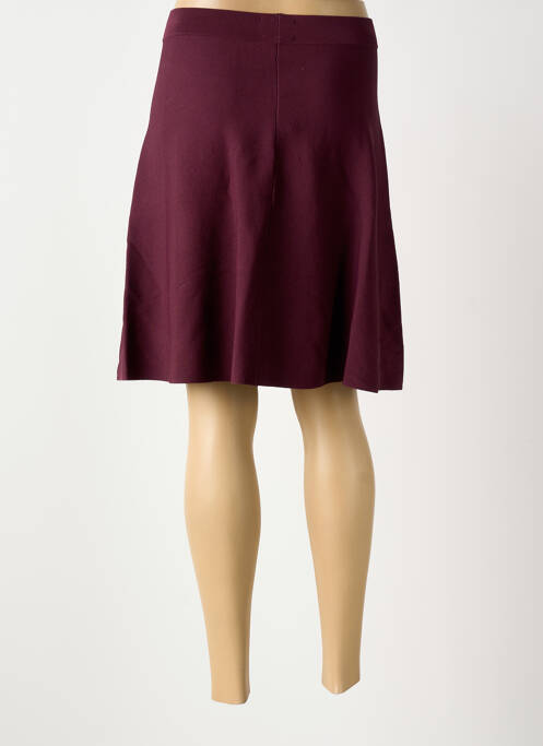 Jupe mi-longue coupe droite violet NUMPH femme