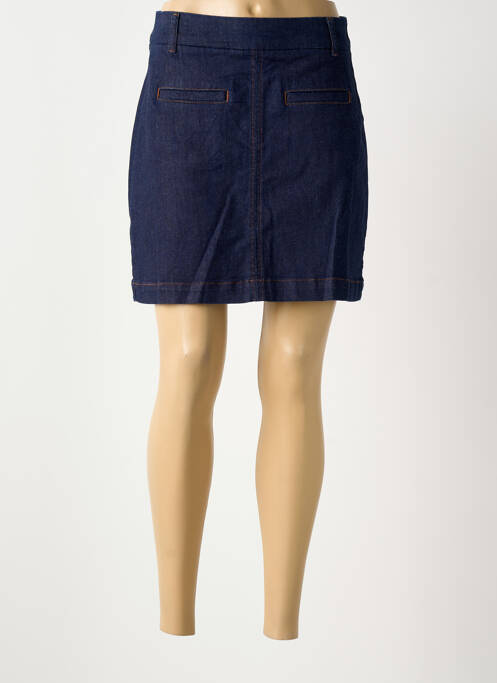 Jupe courte fermeture zippée au dos bleu NUMPH femme