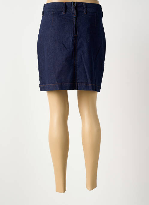 Jupe courte fermeture zippée au dos bleu NUMPH femme