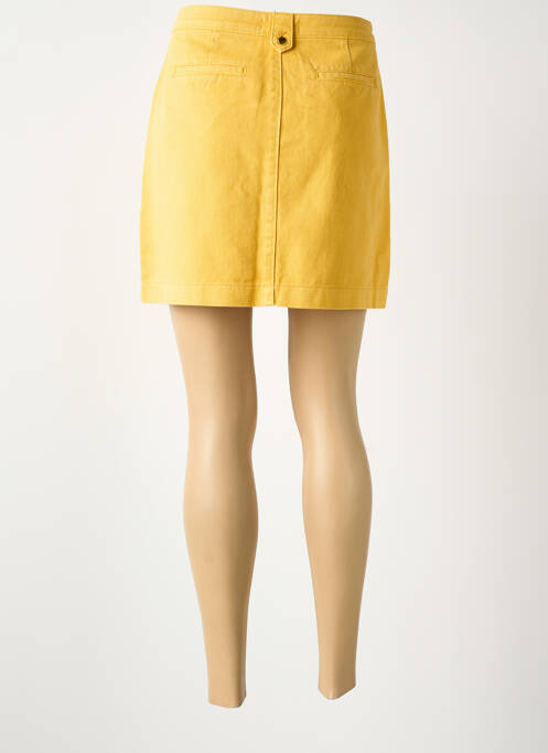 Jupe courte coupe droite jaune ARTLOVE femme