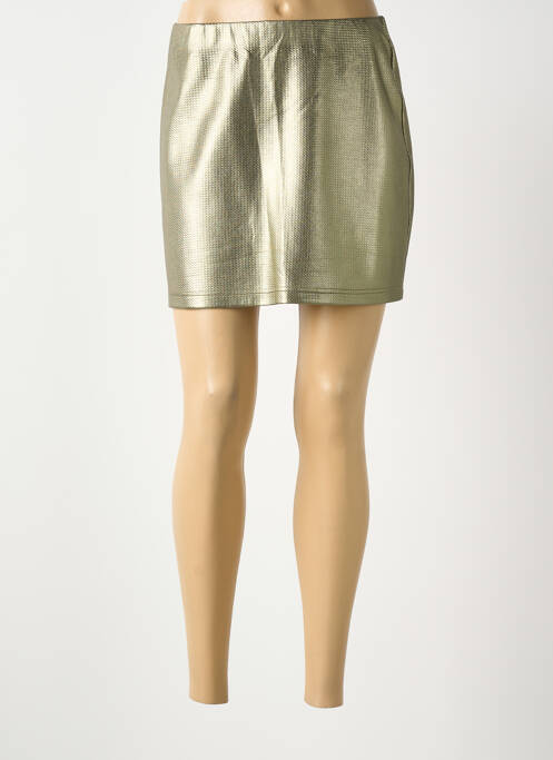 Jupe courte coupe droite vert NUMPH femme