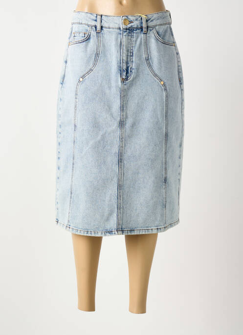 Jupe mi-longue bleu NUMPH femme