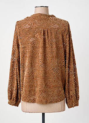 Veste casual col rond marron LA PETITE ETOILE femme