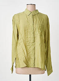 Chemisier coupe droite manches longues vert LA PETITE ETOILE femme