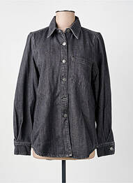 Chemisier coupe droite manches longues gris NUMPH femme
