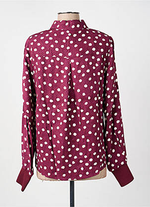 Chemisier coupe droite manches longues violet NUMPH femme