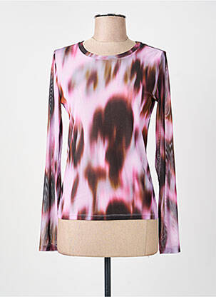 T-shirt imprimé fantaisie manches longues violet NUMPH femme