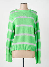 Pull coupe cintrée manches longues vert NUMPH femme