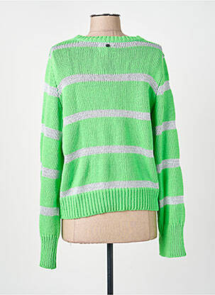 Pull coupe cintrée manches longues vert NUMPH femme