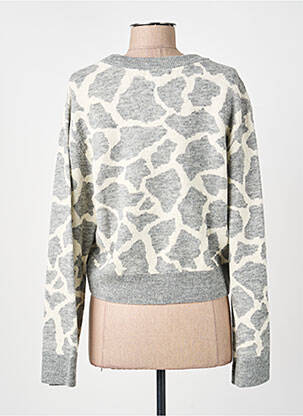Pull coupe droite manches longues gris NUMPH femme