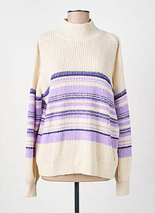 Pull coupe droite manches longues beige LA PETITE ETOILE femme