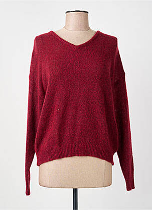 Pull coupe cintrée manches longues rouge ARTLOVE femme