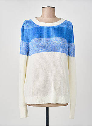 Pull coupe droite manches longues bleu LA PETITE ETOILE femme