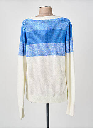 Pull coupe droite manches longues bleu LA PETITE ETOILE femme