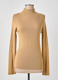 Pull coupe cintrée manches longues marron ARTLOVE femme