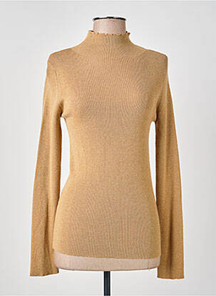 Pull coupe cintrée manches longues marron ARTLOVE femme