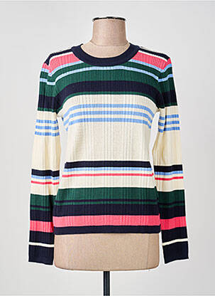 Pull coupe cintrée manches longues vert NUMPH femme