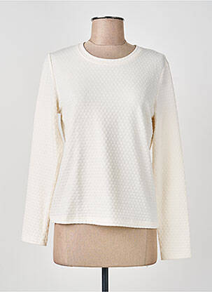 T-shirt stretch manches longues blanc NUMPH femme