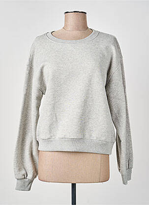 Sweat-shirt manches longues manches longues gris NUMPH femme