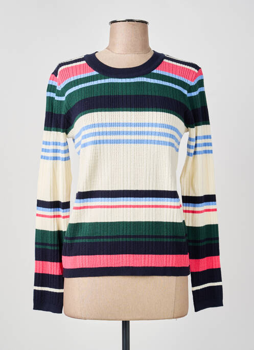 Pull coupe cintrée manches longues vert NUMPH femme