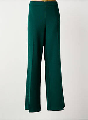 Pantalon flare taille élastique taille haute vert JOSEPH RIBKOFF femme
