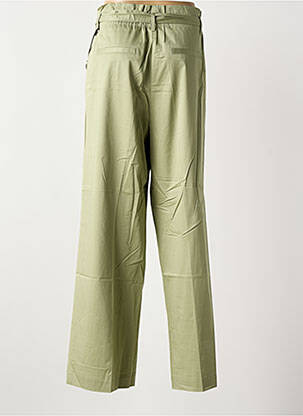 Pantalon large tissage popeline taille haute vert GERRY WEBER femme
