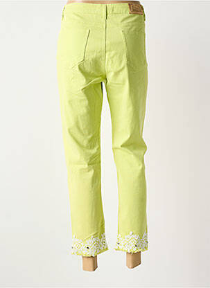 Jeans coupe slim stretch taille normale vert LESLIE femme