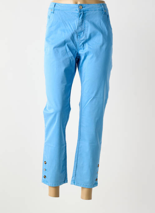 Pantalon 7/8 bleu LESLIE femme