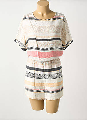 Combishort poches manches courtes beige S.OLIVER femme
