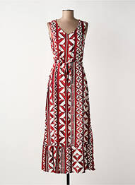 Robe longue sans manche sans manche rouge STREET ONE femme