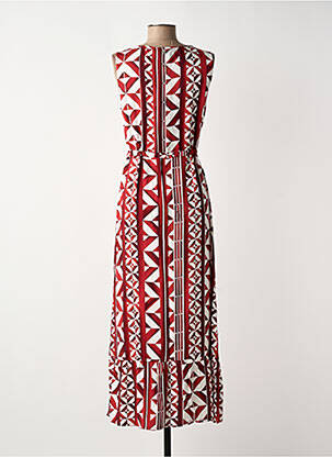 Robe longue sans manche sans manche rouge STREET ONE femme