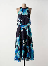 Robe longue imprimé fleurs sans manche bleu VERA MONT femme