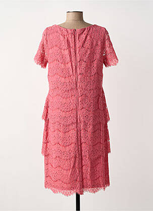 Robe mi-longue manches courtes manches courtes rose VERA MONT femme