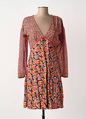 Robe courte manches longues manches longues rose PAUL BRIAL femme