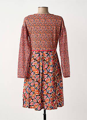 Robe courte manches longues manches longues rose PAUL BRIAL femme