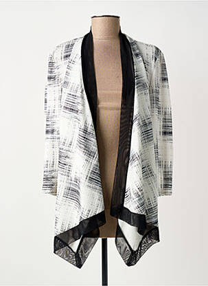 Veste chic tissage crêpe gris FRANK LYMAN femme
