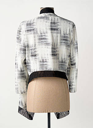 Veste chic col v gris FRANK LYMAN femme
