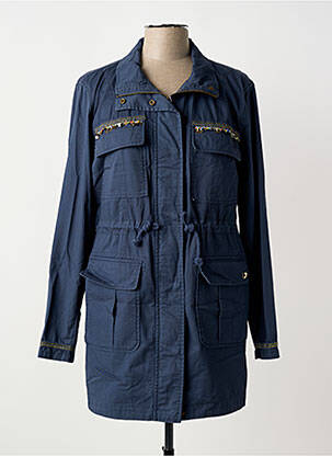 Parka manches longues sans capuche bleu CHANGE LOVING FASHION femme