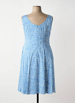 Robe mi-longue sans manche sans manche bleu VERA MONT femme