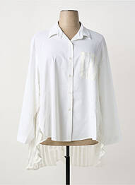 Tunique manches longues col chemisier blanc JOSEPH RIBKOFF femme