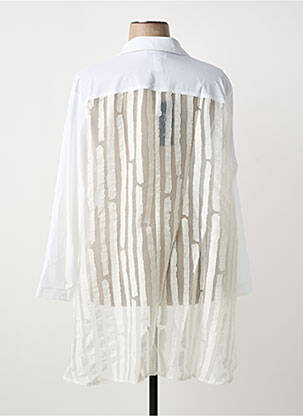 Tunique manches longues col chemisier blanc JOSEPH RIBKOFF femme
