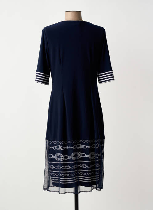 Robe mi-longue manches courtes manches courtes bleu JOSEPH RIBKOFF femme