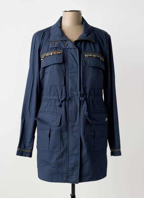 Parka manches longues sans capuche bleu CHANGE LOVING FASHION femme
