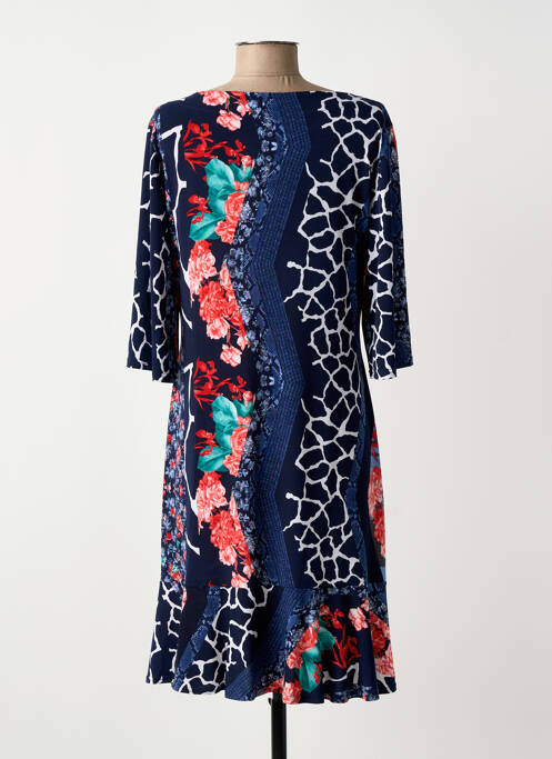 Robe mi-longue bleu GEVANA femme